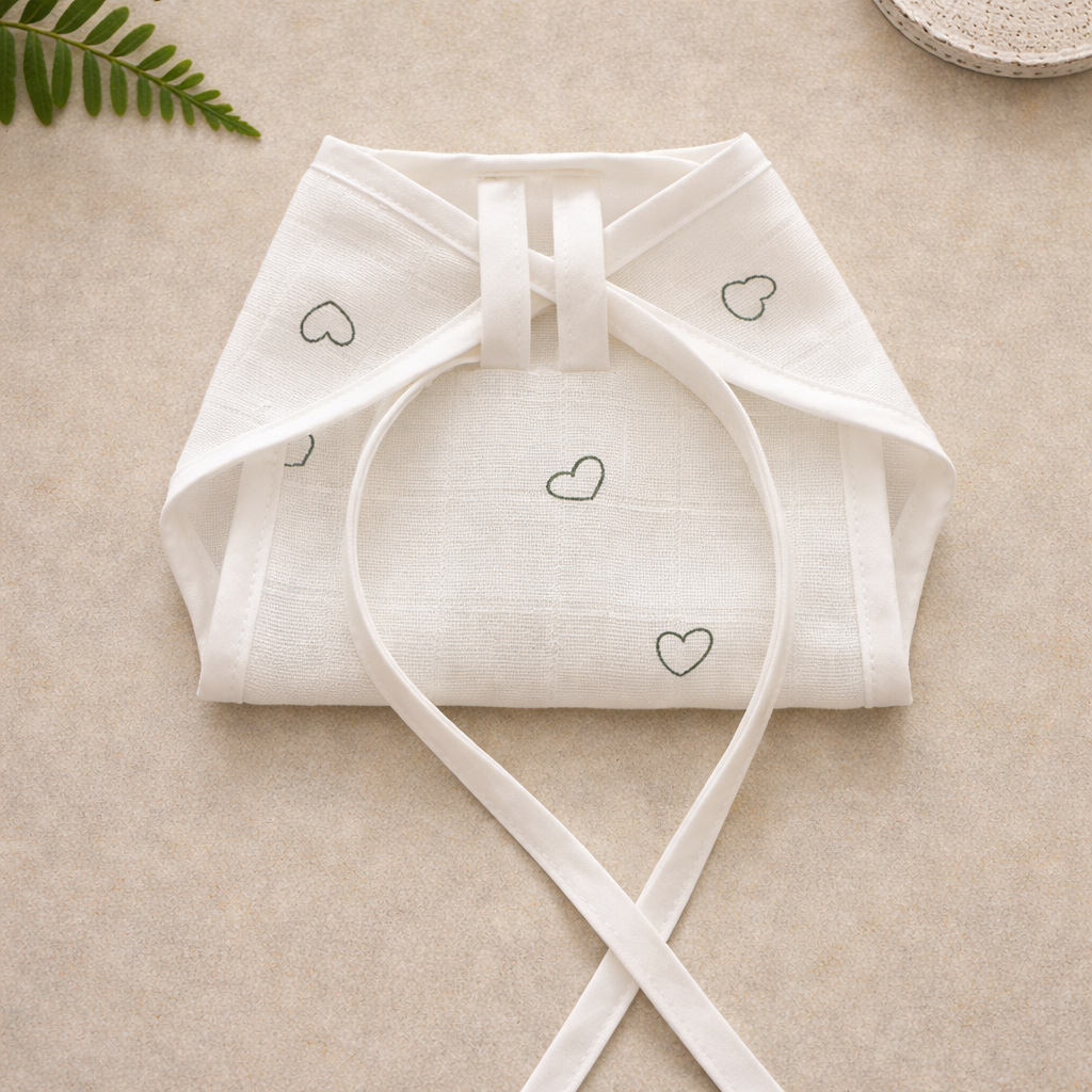 ORGANIC MUSLIN NEWBORN NAPPIES (PACK OF 7 )