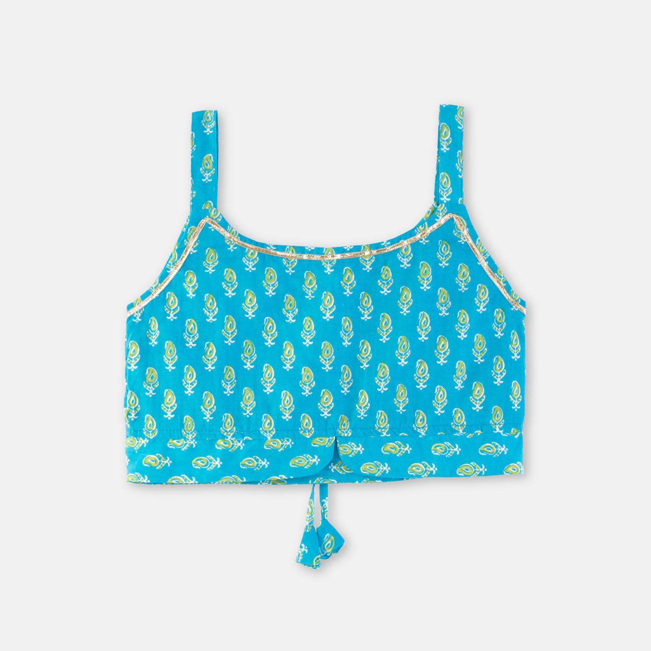 Jaipur Cotton Crop Top & Skirt Set