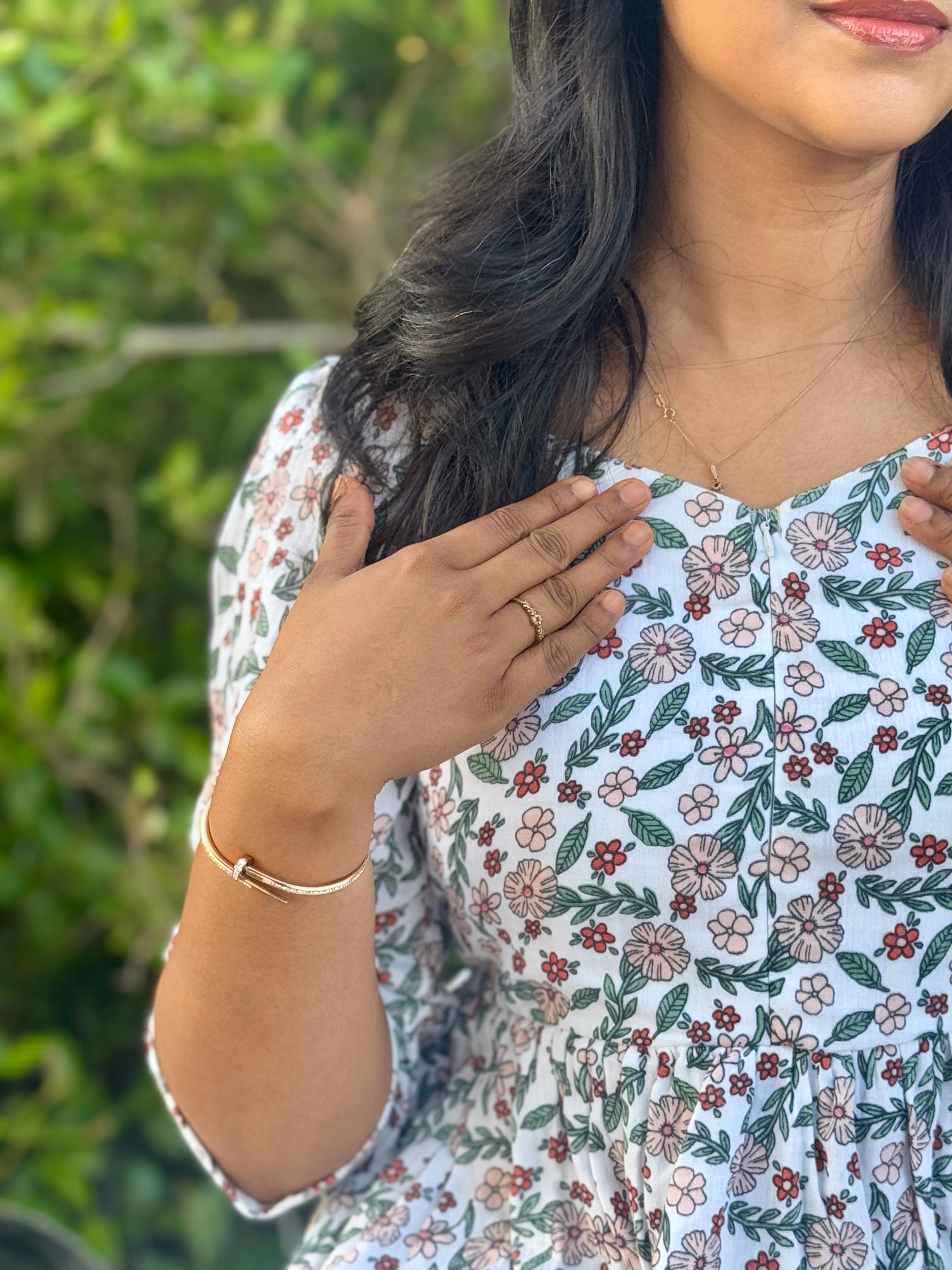 Muslin Frill Dress with Bottom Frill & Invisible Zip