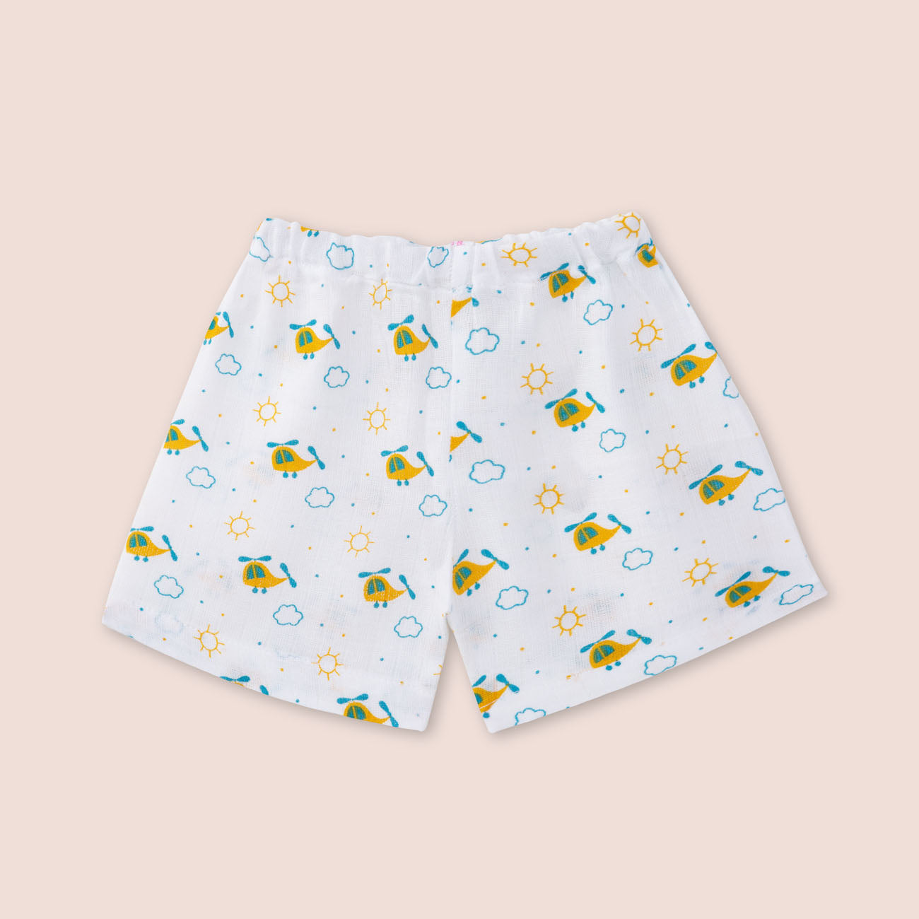 Half Sleeves Jabla Shorts set - Whirly Bird