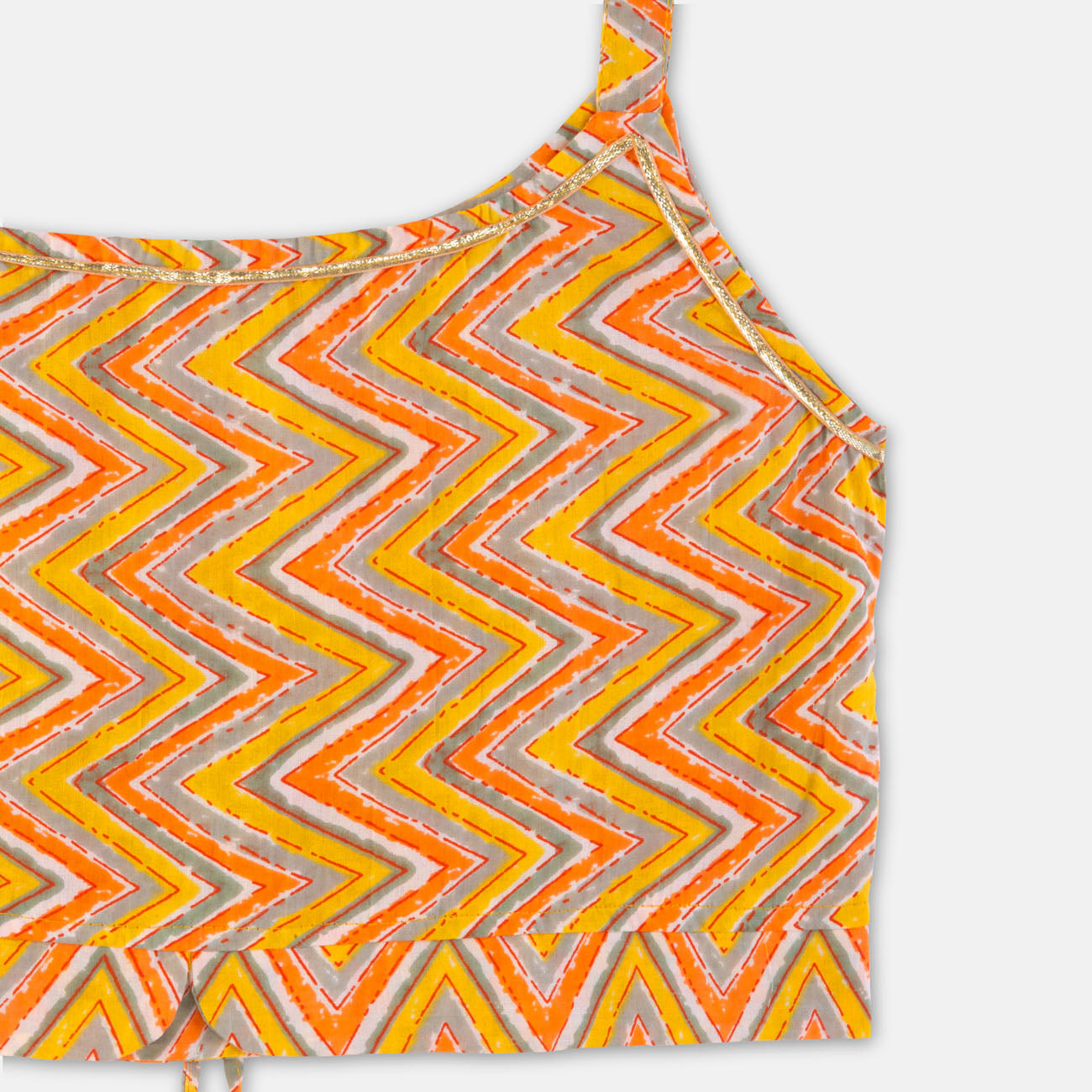 Jaipur Cotton Crop Top & Skirt Set