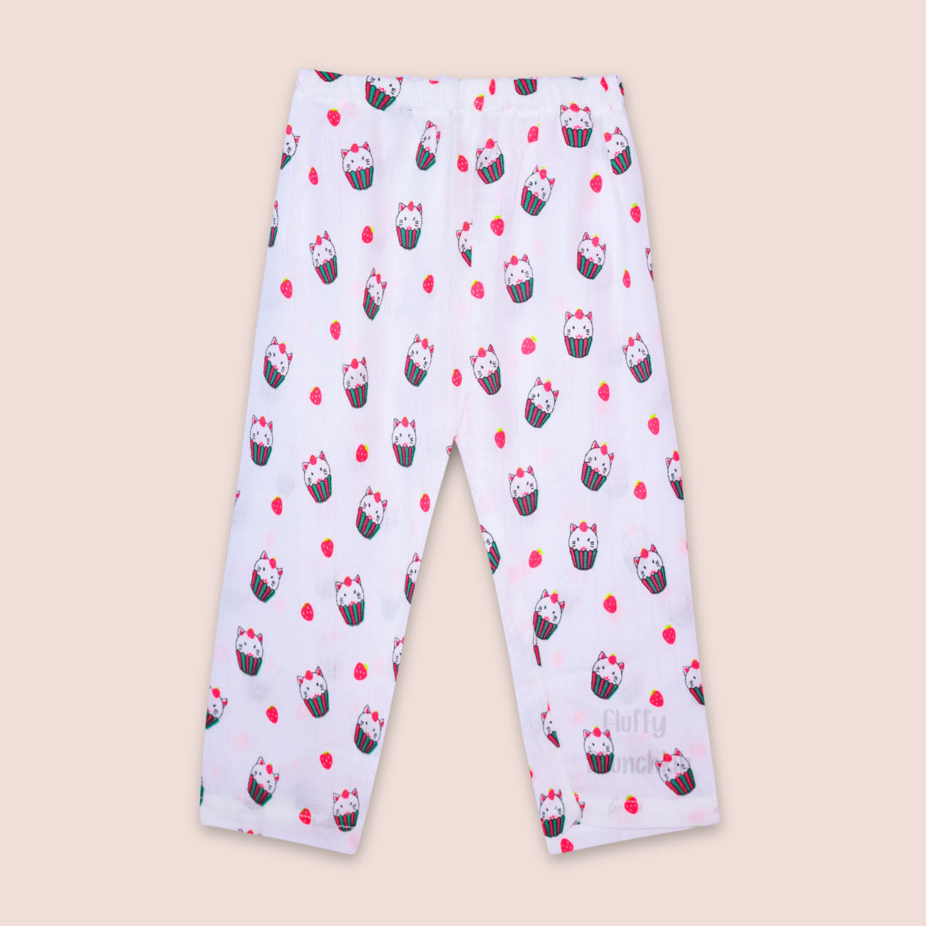 Pant set - Strawberry Kitty