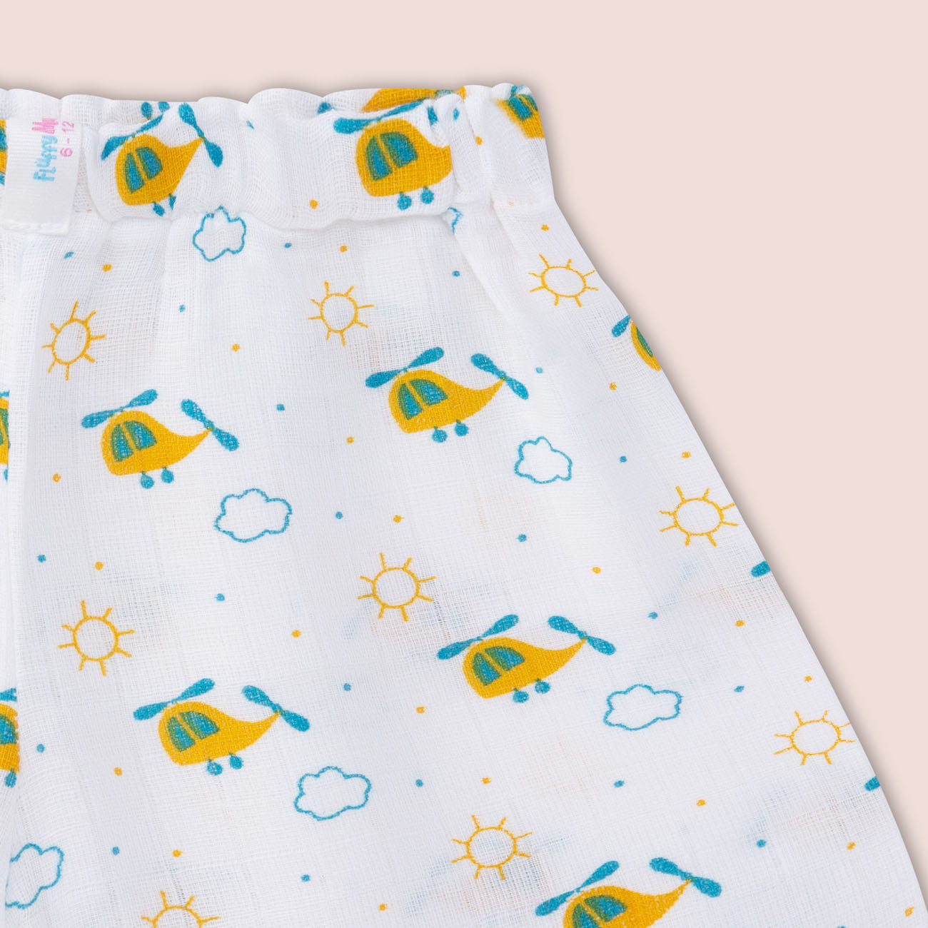 Half Sleeves Jabla Shorts set - Whirly Bird