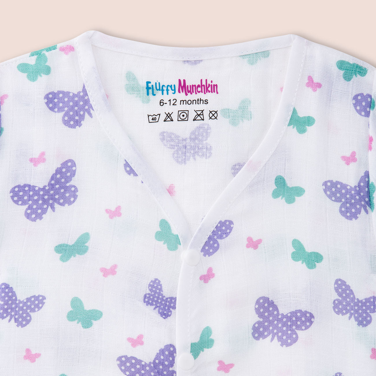 Half Sleeves Jabla shorts set - Butterfly