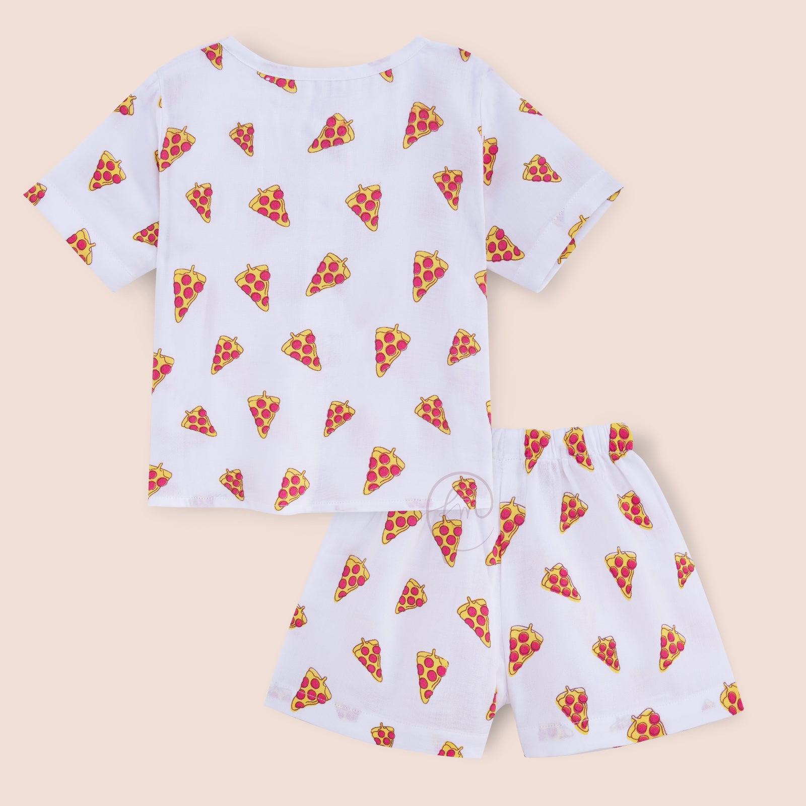 Unisex Pizza print Co-ord set