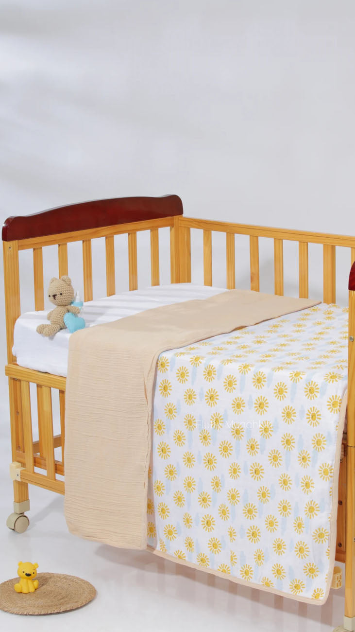 4 Layer Reversible Blanket -The Emoji Sun