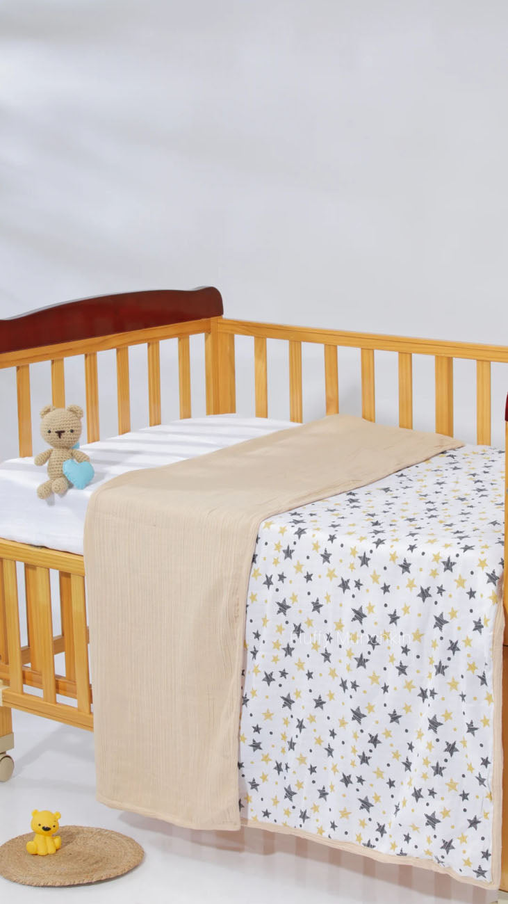 4 Layer Reversible Blanket - Twinkle Star