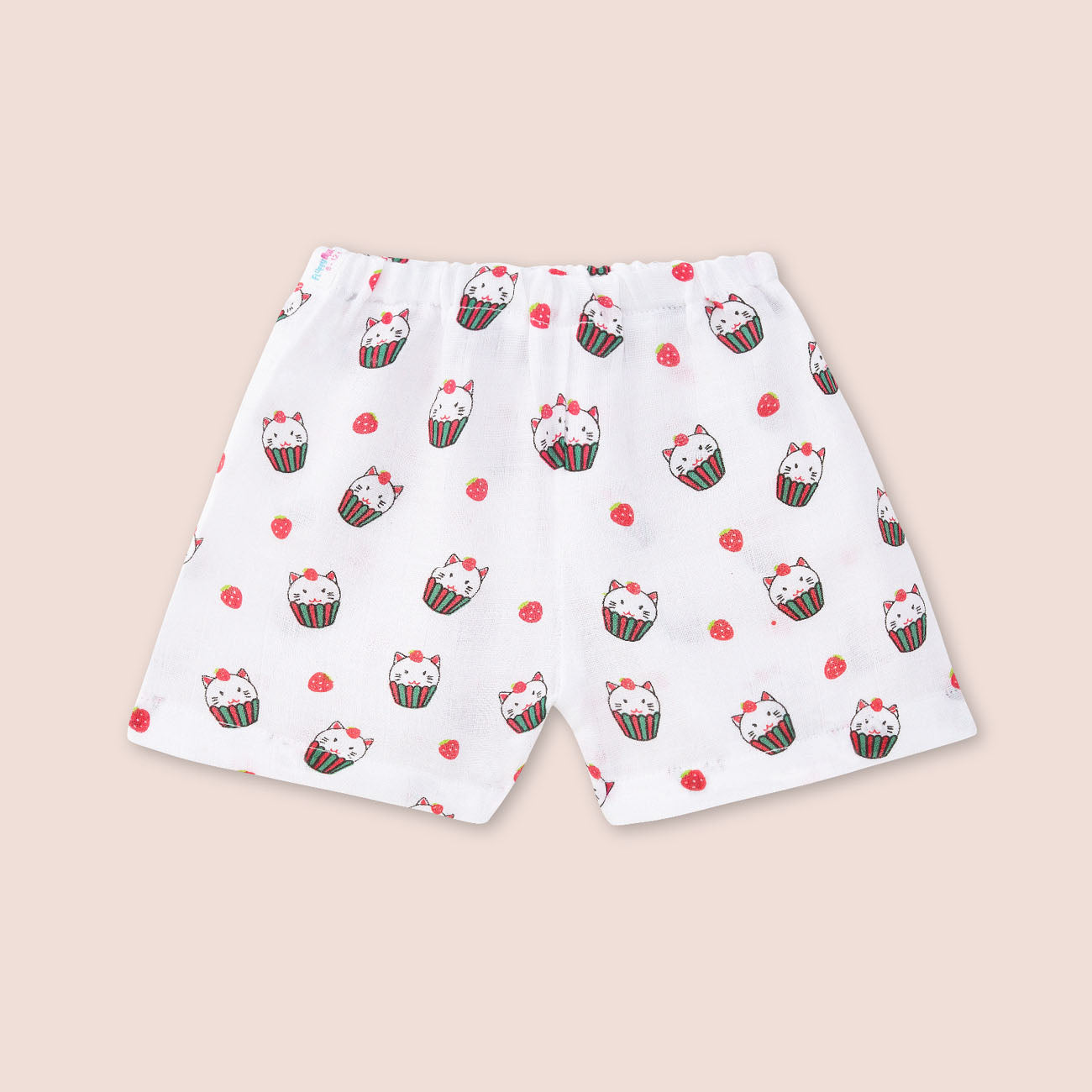 Half Sleeves Jabla Shorts set - Strawberry kitty