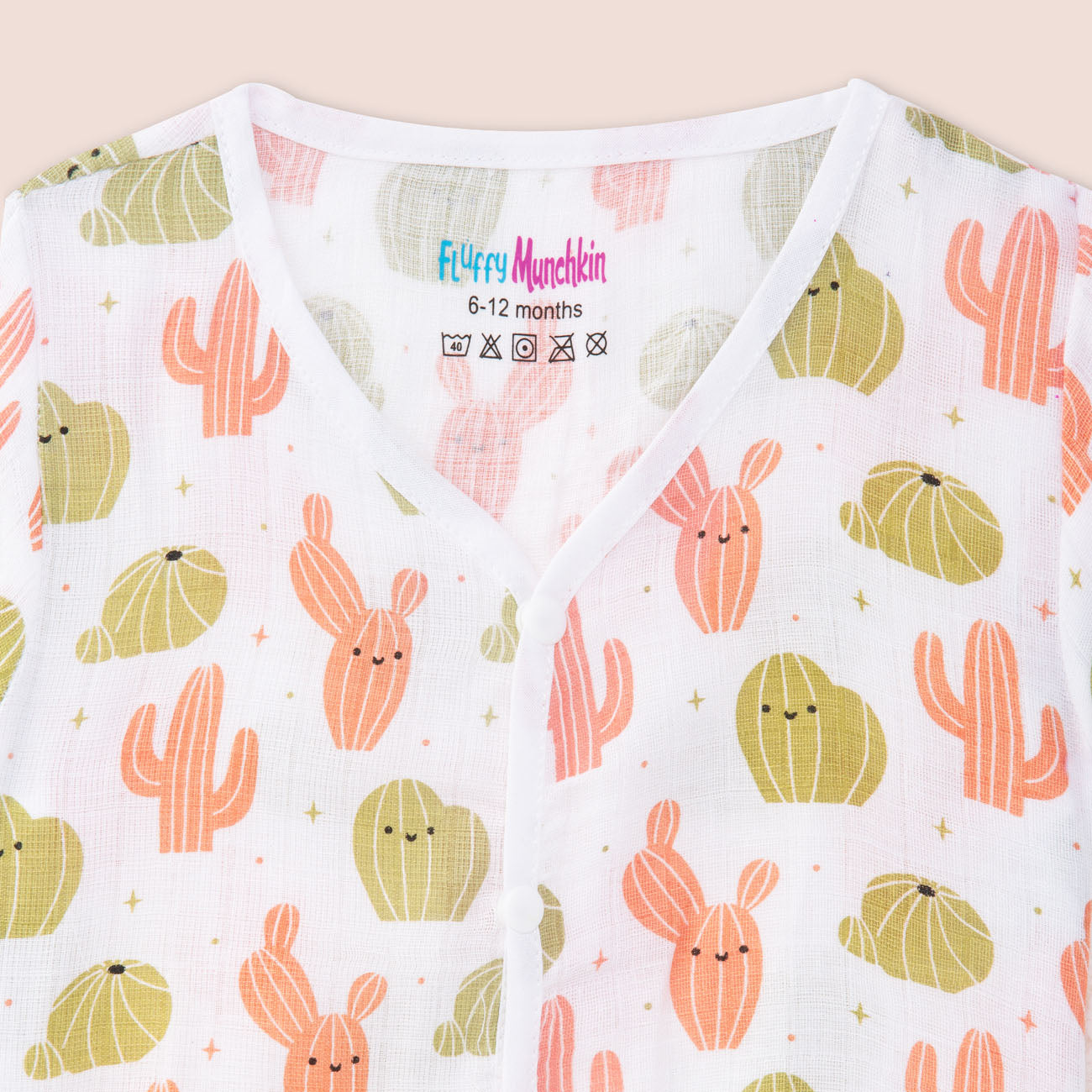 Half Sleeves Jabla Shorts set - Cactus