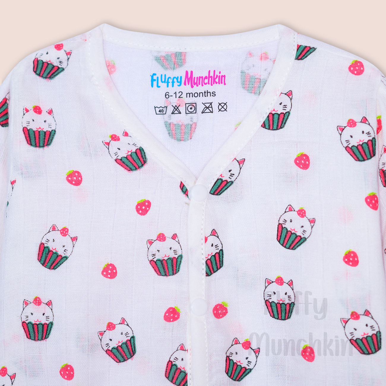 Pant set - Strawberry Kitty