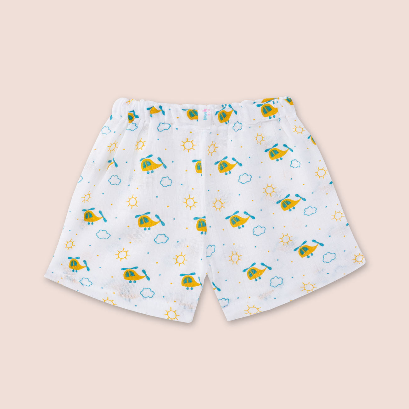 Half Sleeves Jabla Shorts set - Whirly Bird