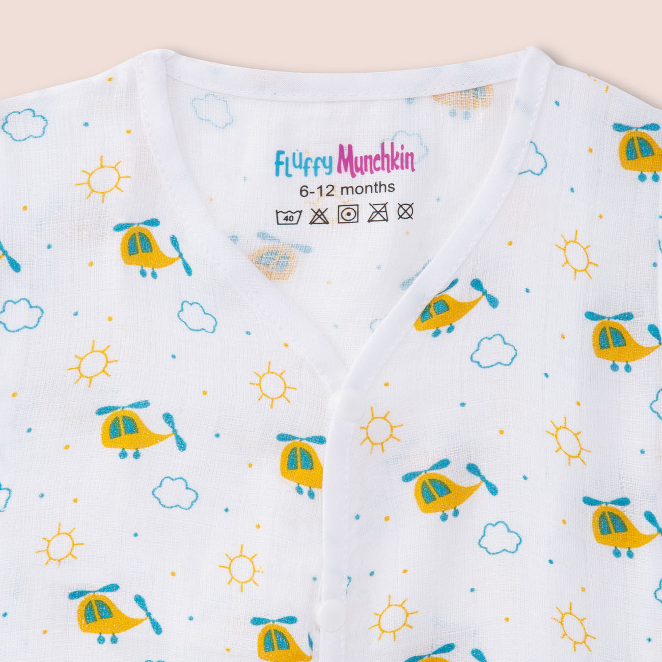 Half Sleeves Jabla Shorts set - Whirly Bird