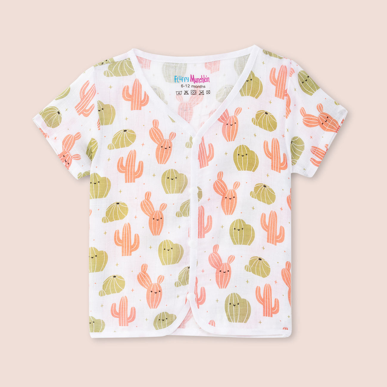 Half Sleeves Jabla Shorts set - Cactus