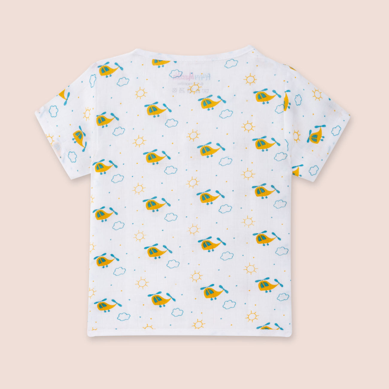 Half Sleeves Jabla Shorts set - Whirly Bird