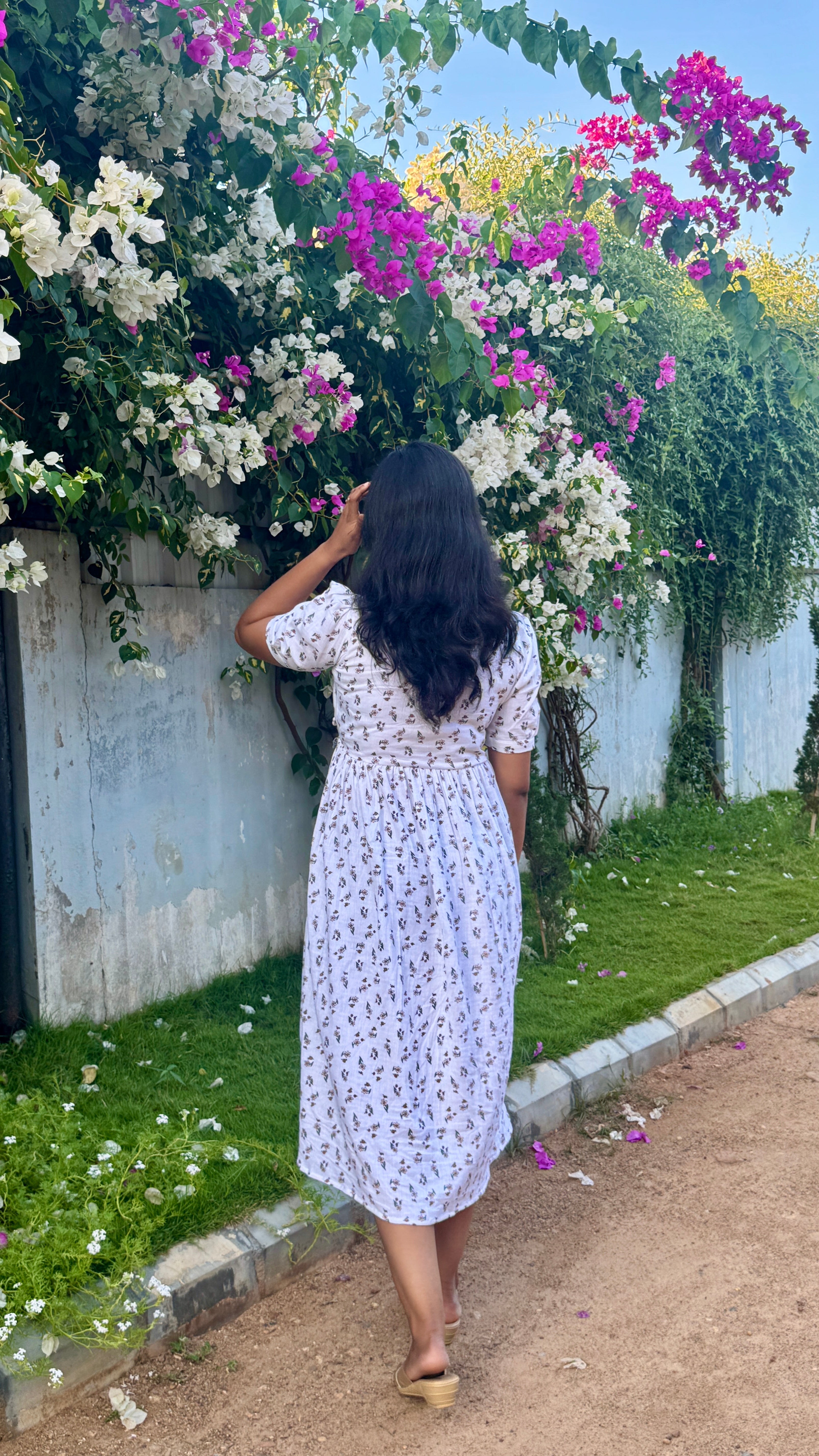 Muslin Angrakha Style Dress for Women