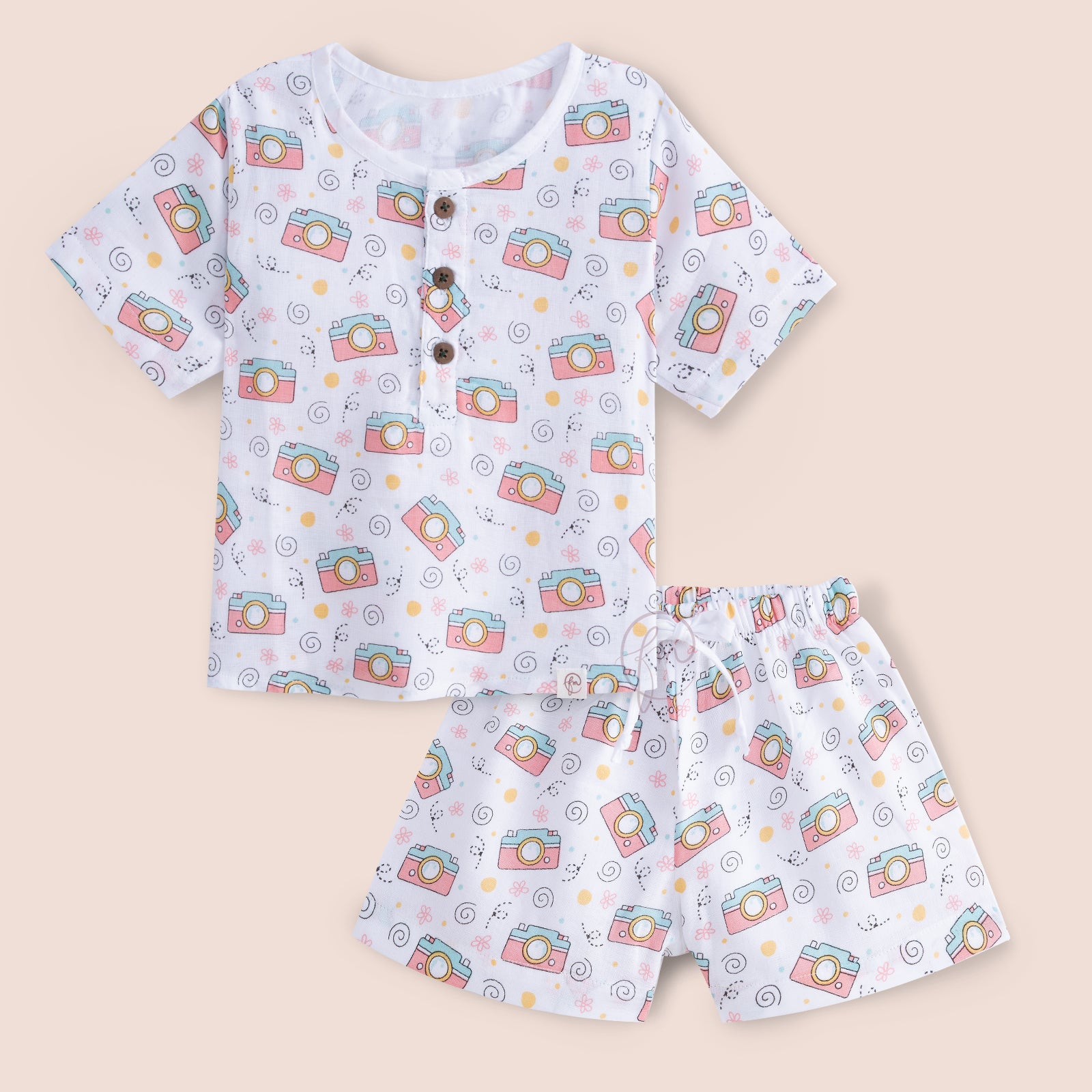 Unisex Camera Print Co-ord Set