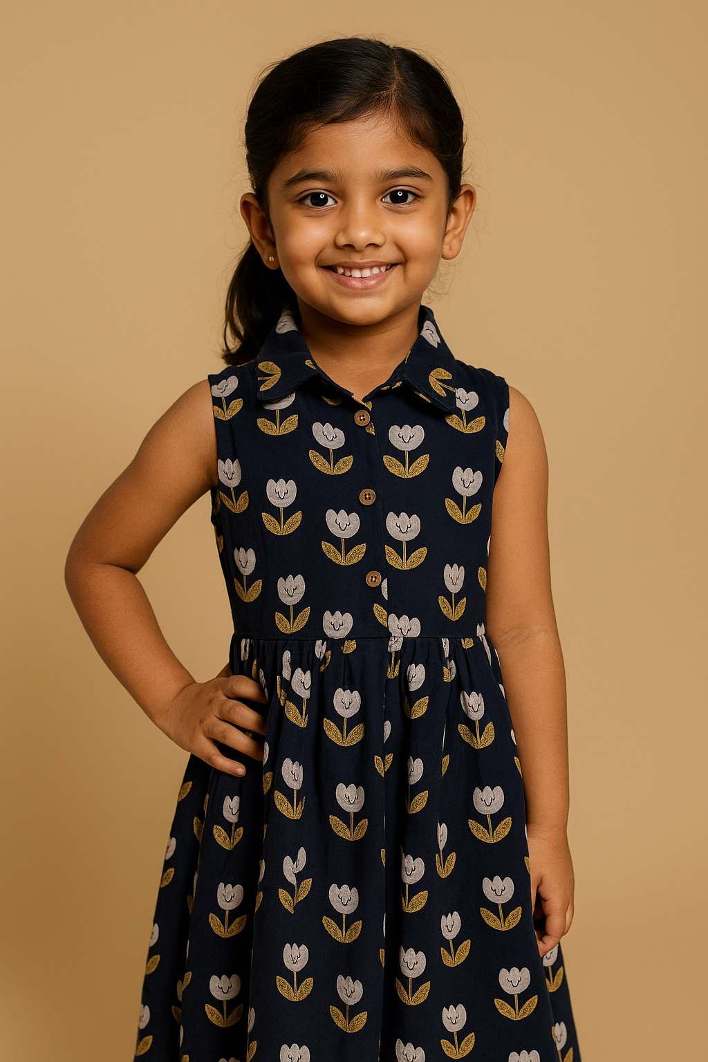 Muslin collar Frocks