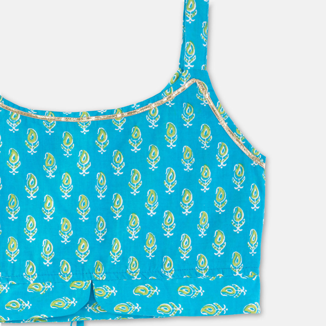 Jaipur Cotton Crop Top & Skirt Set