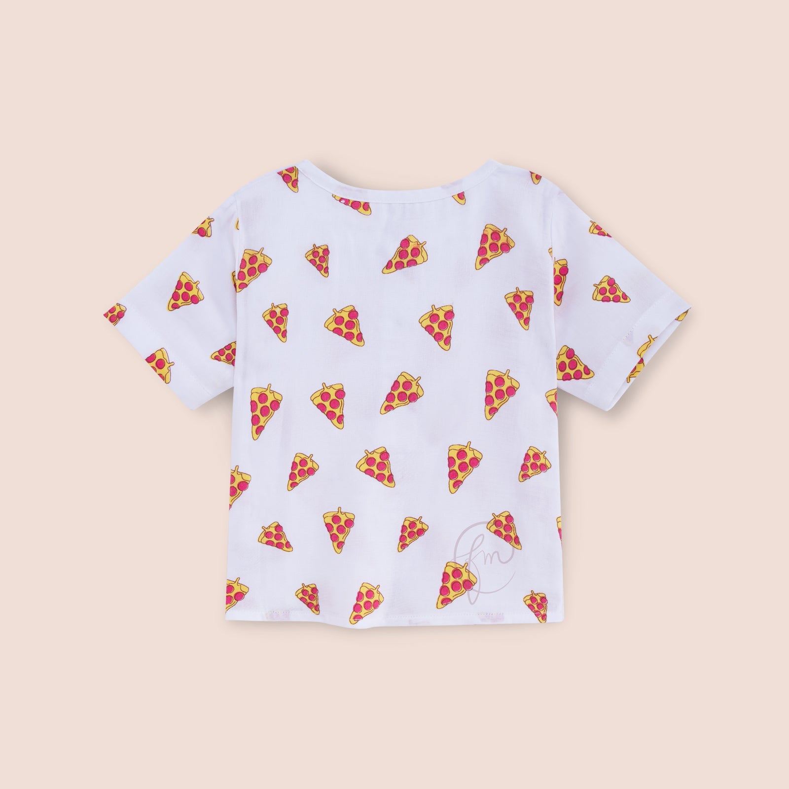 Unisex Pizza print Co-ord set