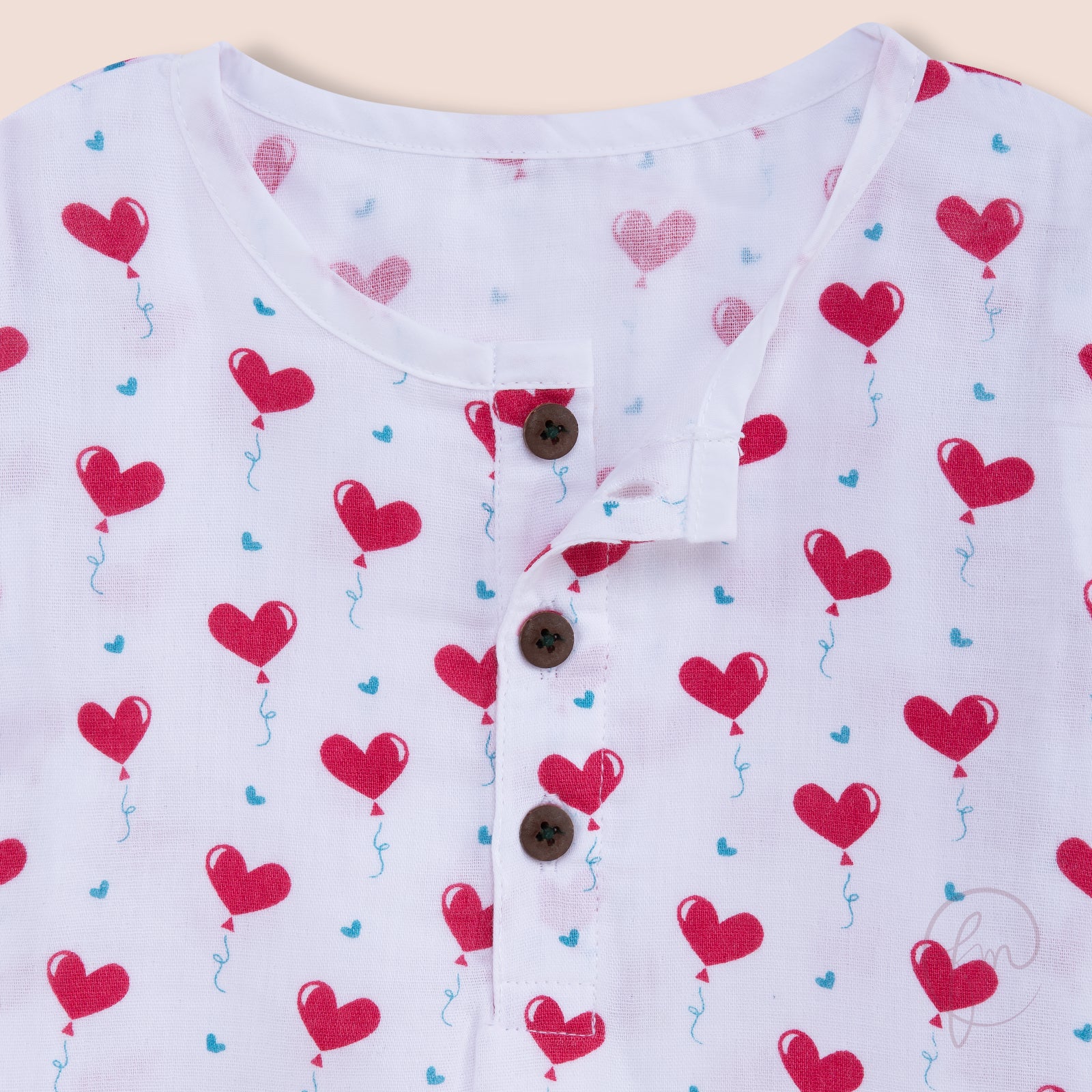 Unisex Heart print co ord set