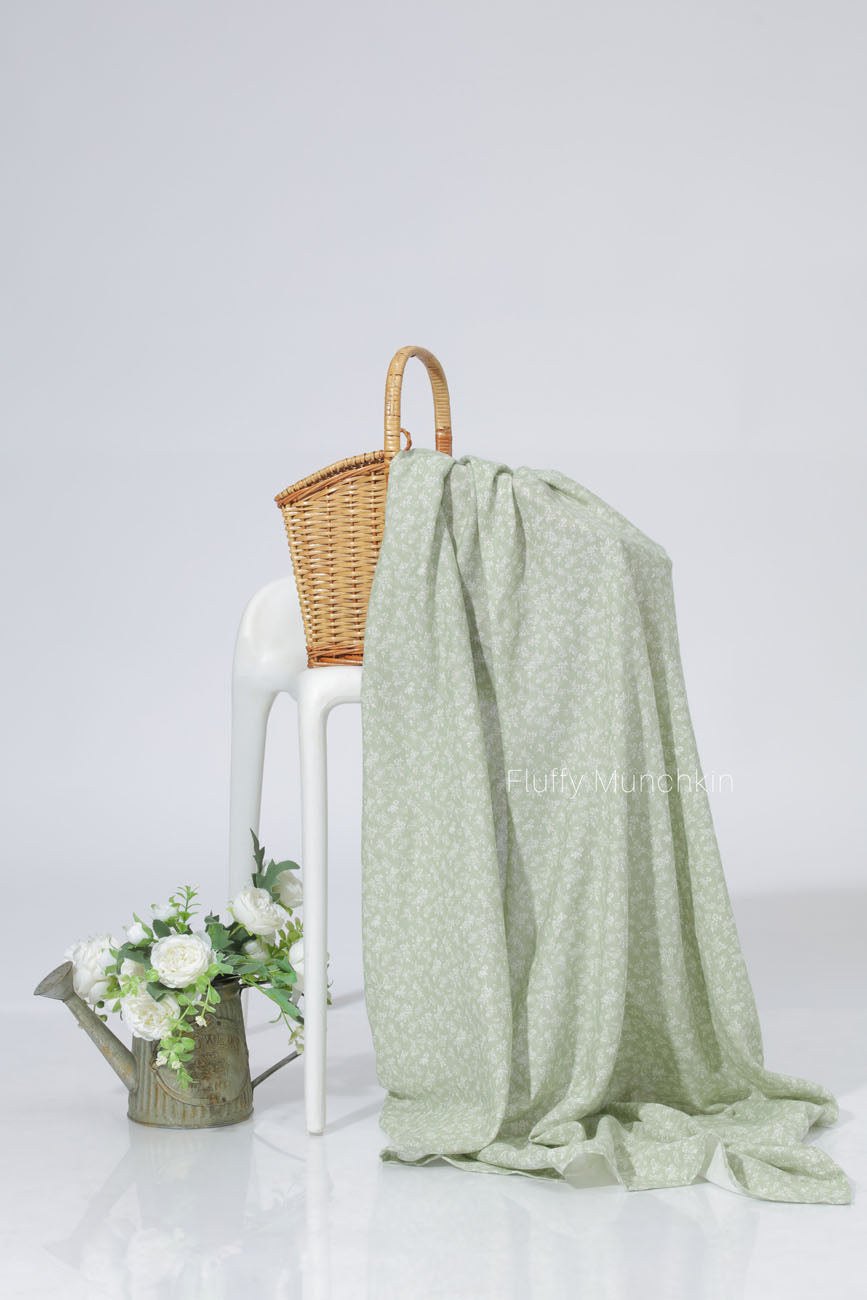 Bamboo Swaddle - Green Floral