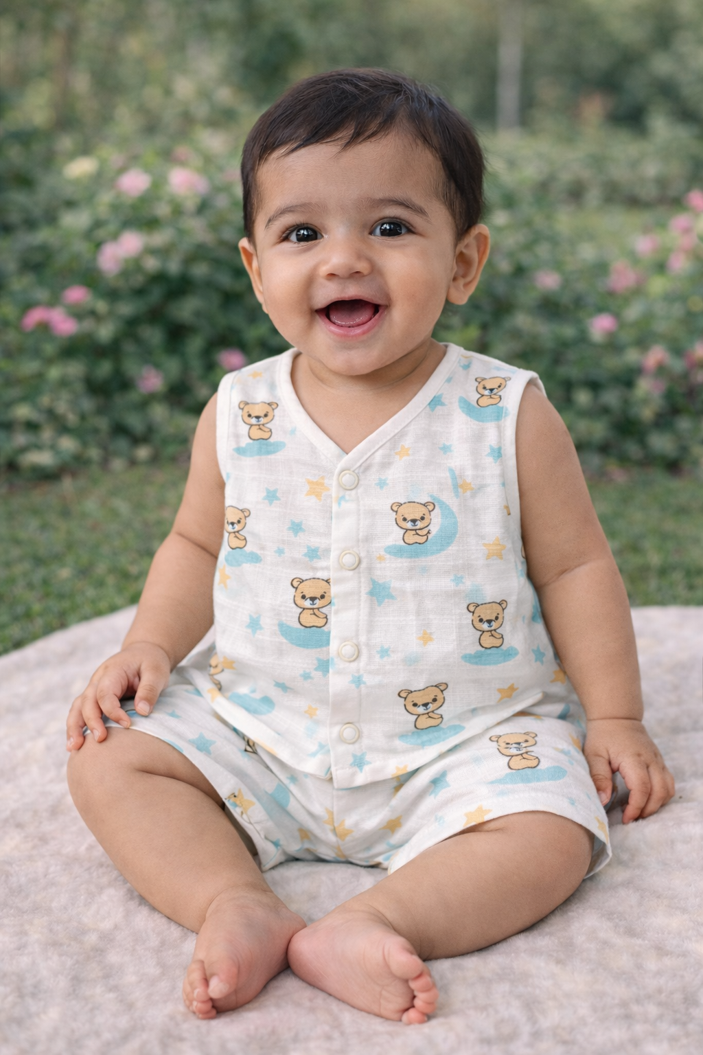 Cuddle Bear organic Muslin Set