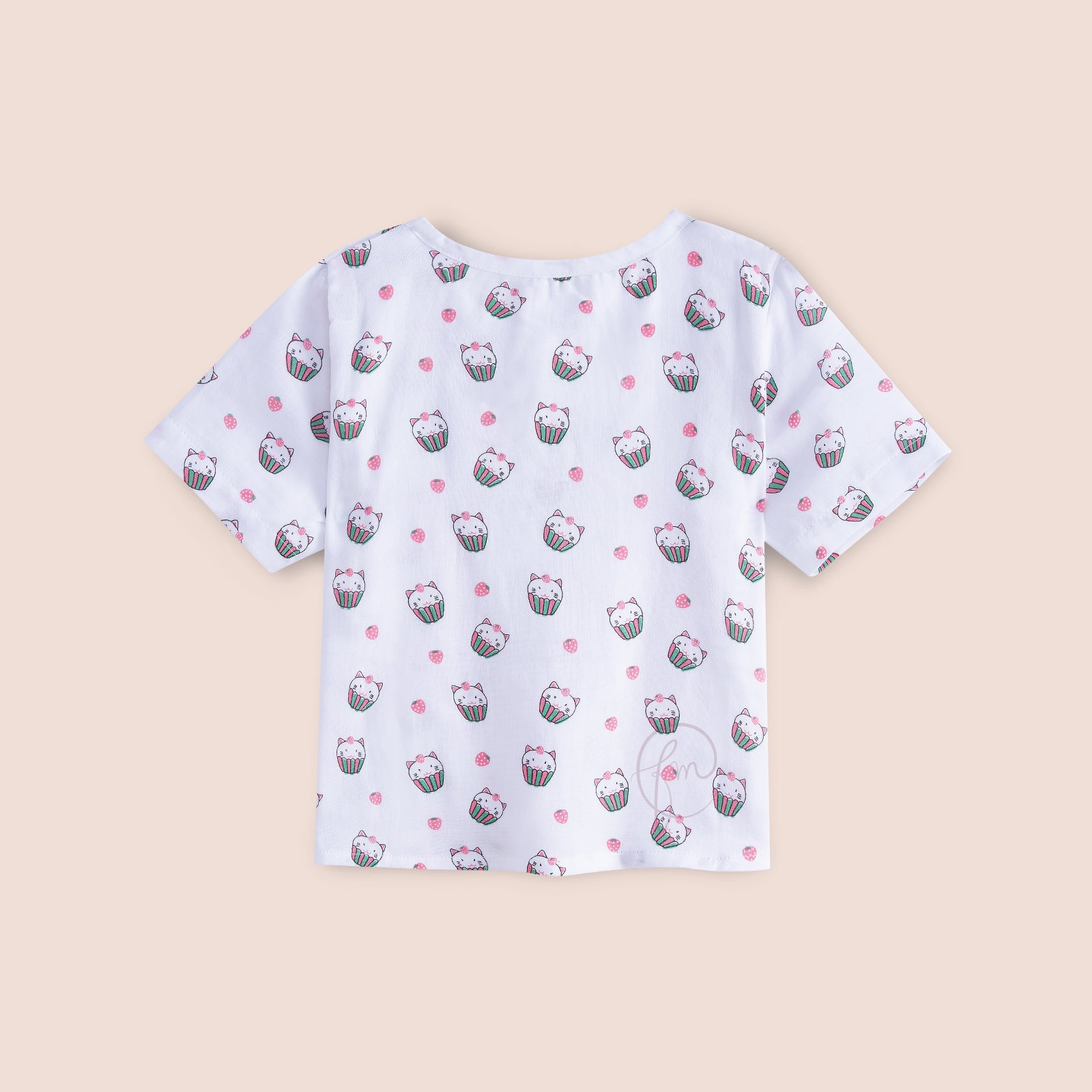 Unisex Cupcat Print Co-ord Set