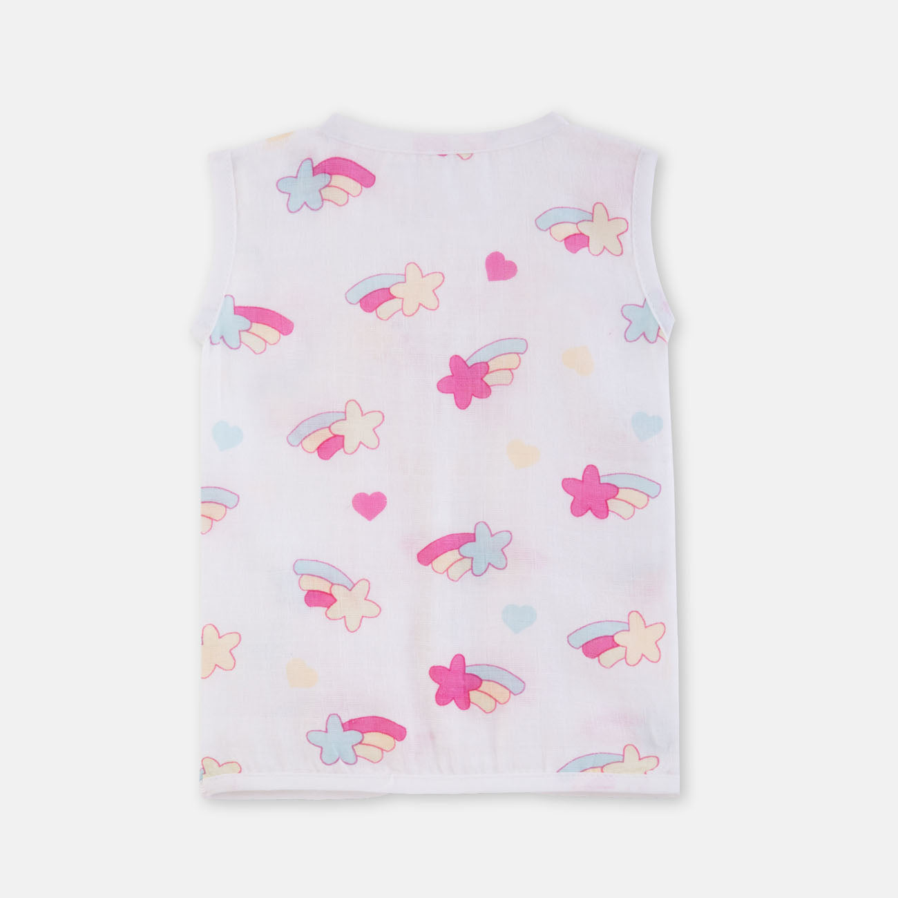 Sleeveless Jabla & Nappy Set Shooting stars (Preemie & 0-3M)
