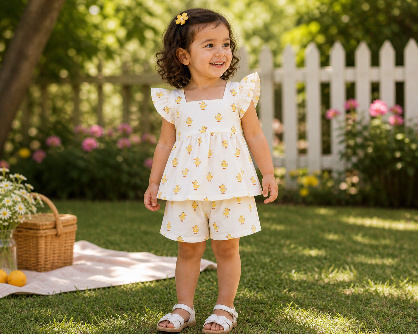 Little Duck Muslin Co-ord Set
