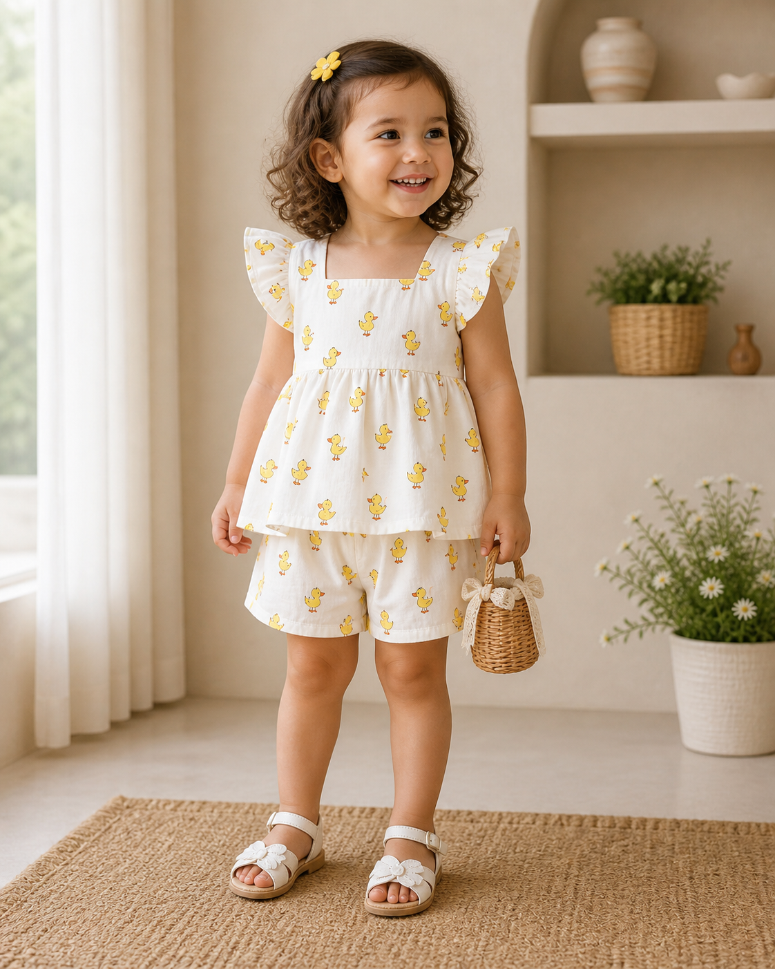 Little Duck Muslin Co-ord Set