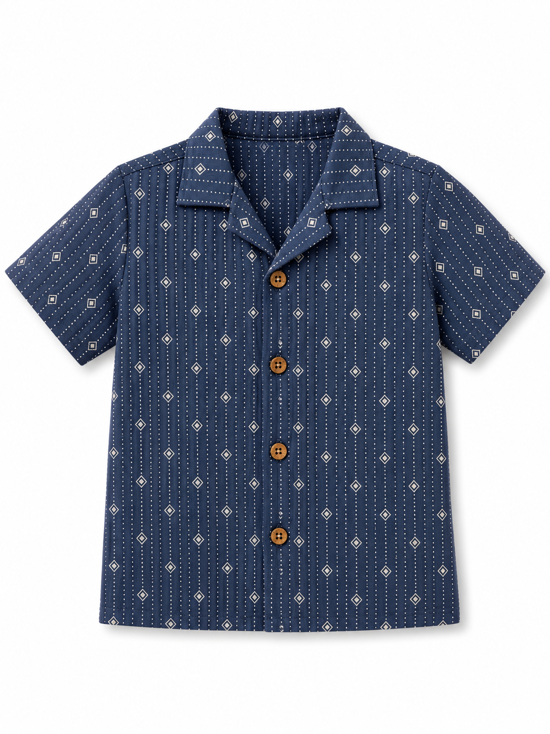 Midnight Geo cotton Shirt