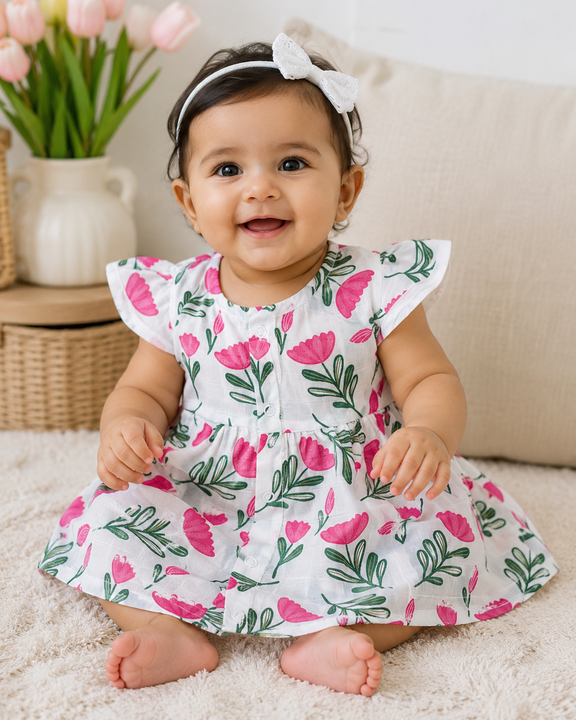 Roselle Muslin Frock