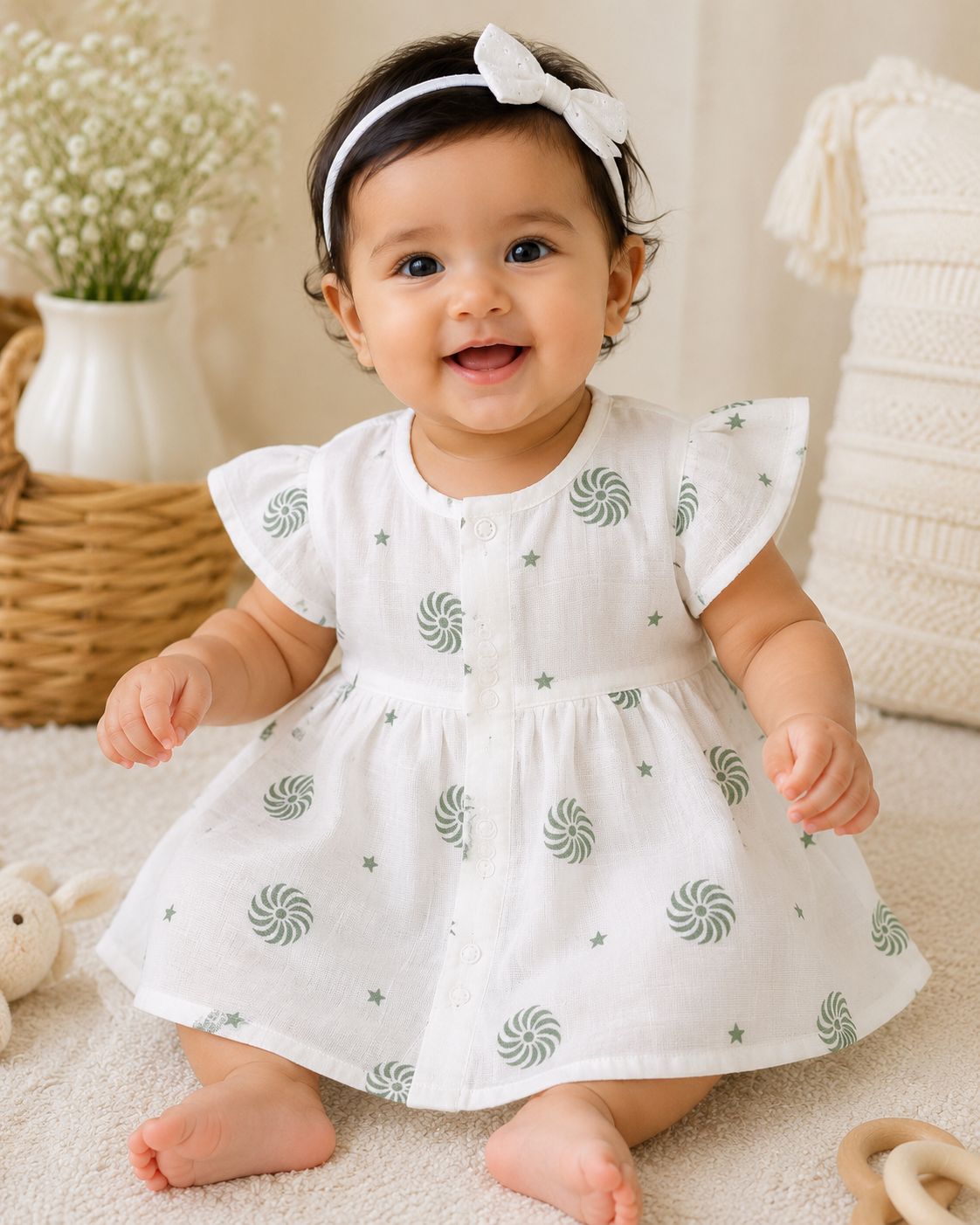 Celestial Whirl Muslin Frock