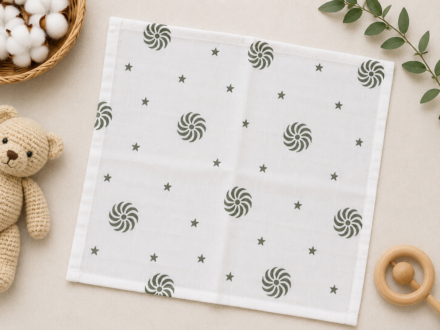 Muslin Washcloths – Assorted Prints