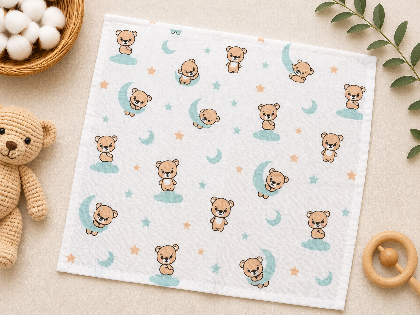 Muslin Washcloths – Assorted Prints