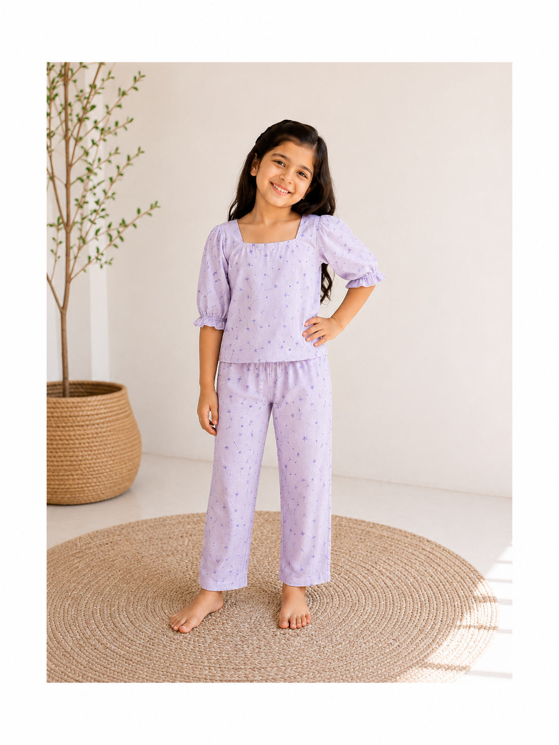 Lavender Whisper Premium Cotton Co-Ord Set