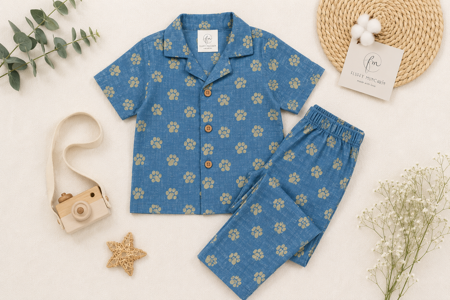 Paw Parade Muslin Pyjama Set