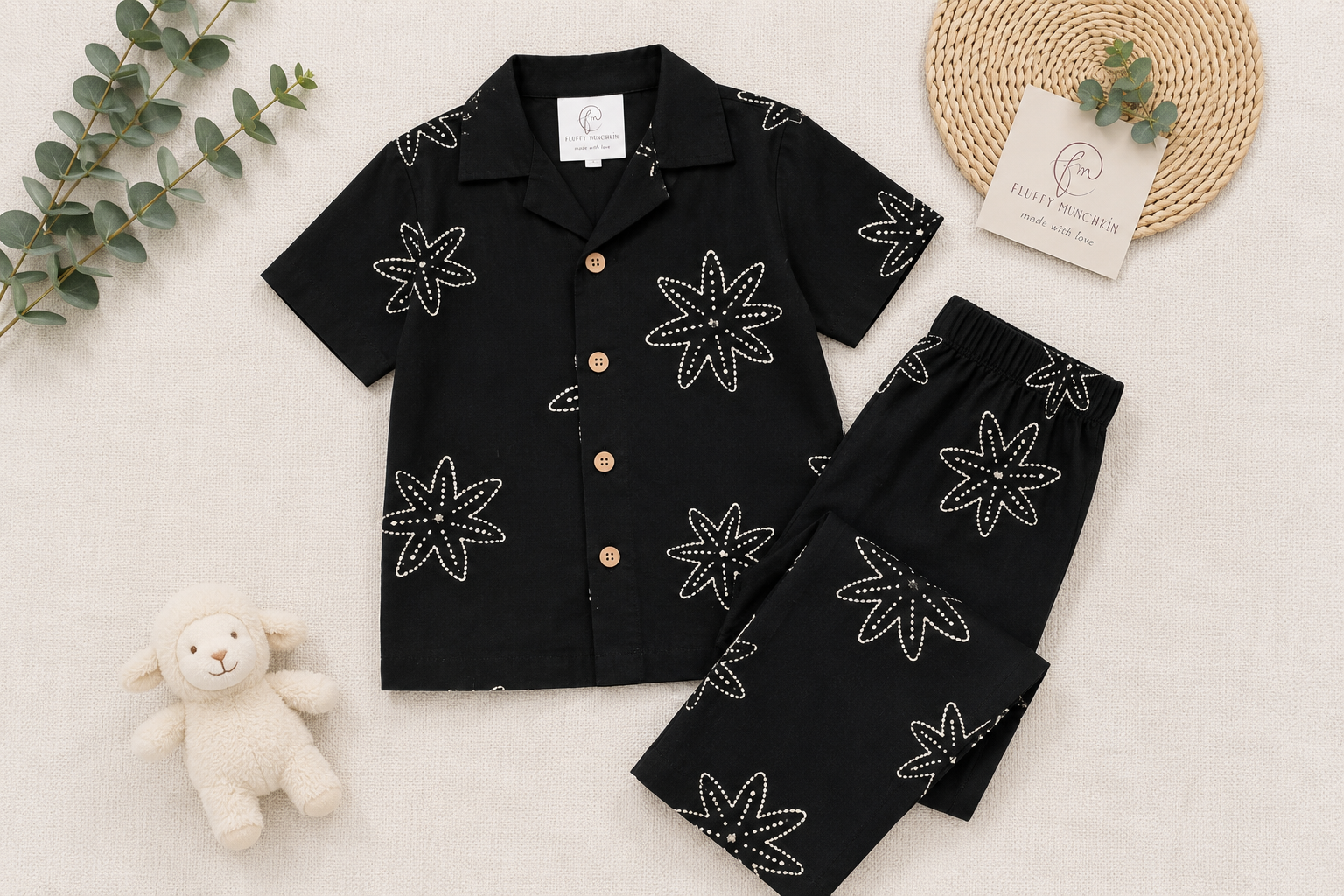 Midnight Muse Muslin Pyjama Set