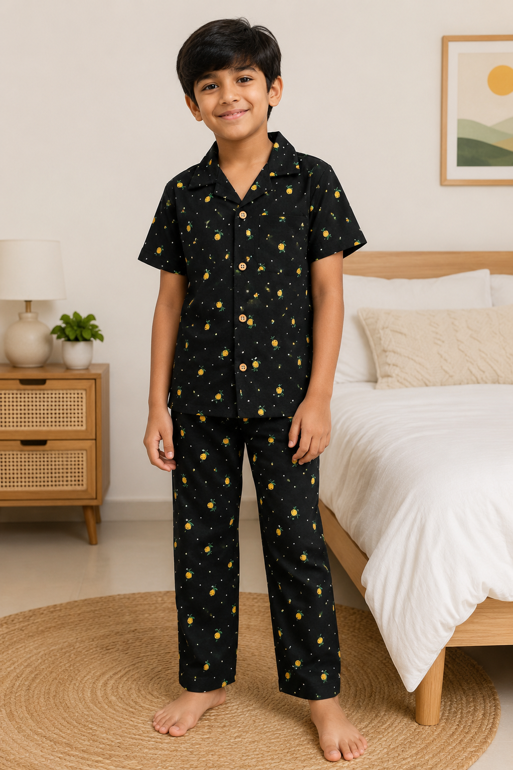 Midnight Pineapple Night Suit