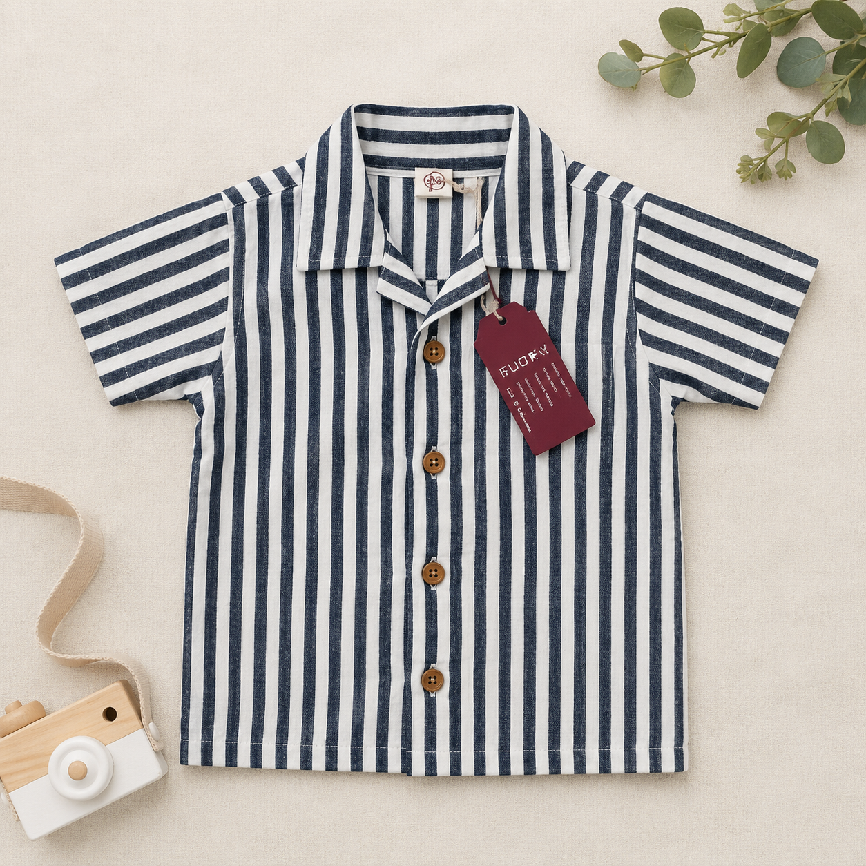 Coastal Stripe Muslin Shirt