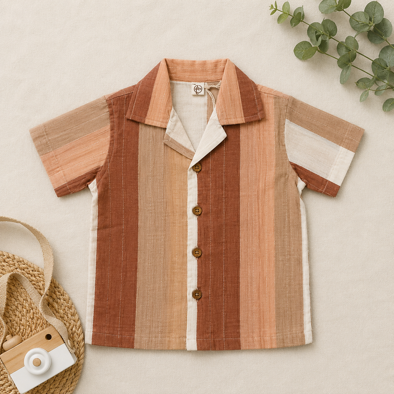 Desert Dunes Lurex Cotton Shirt