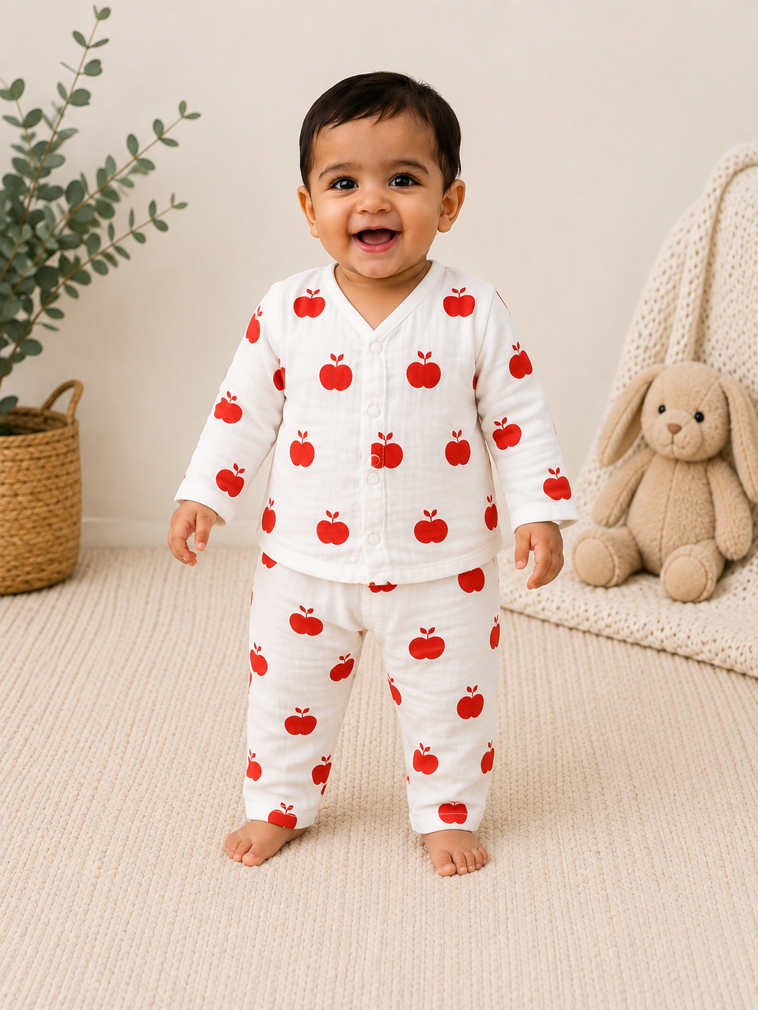 Apple Garden Baby Muslin Pant Set