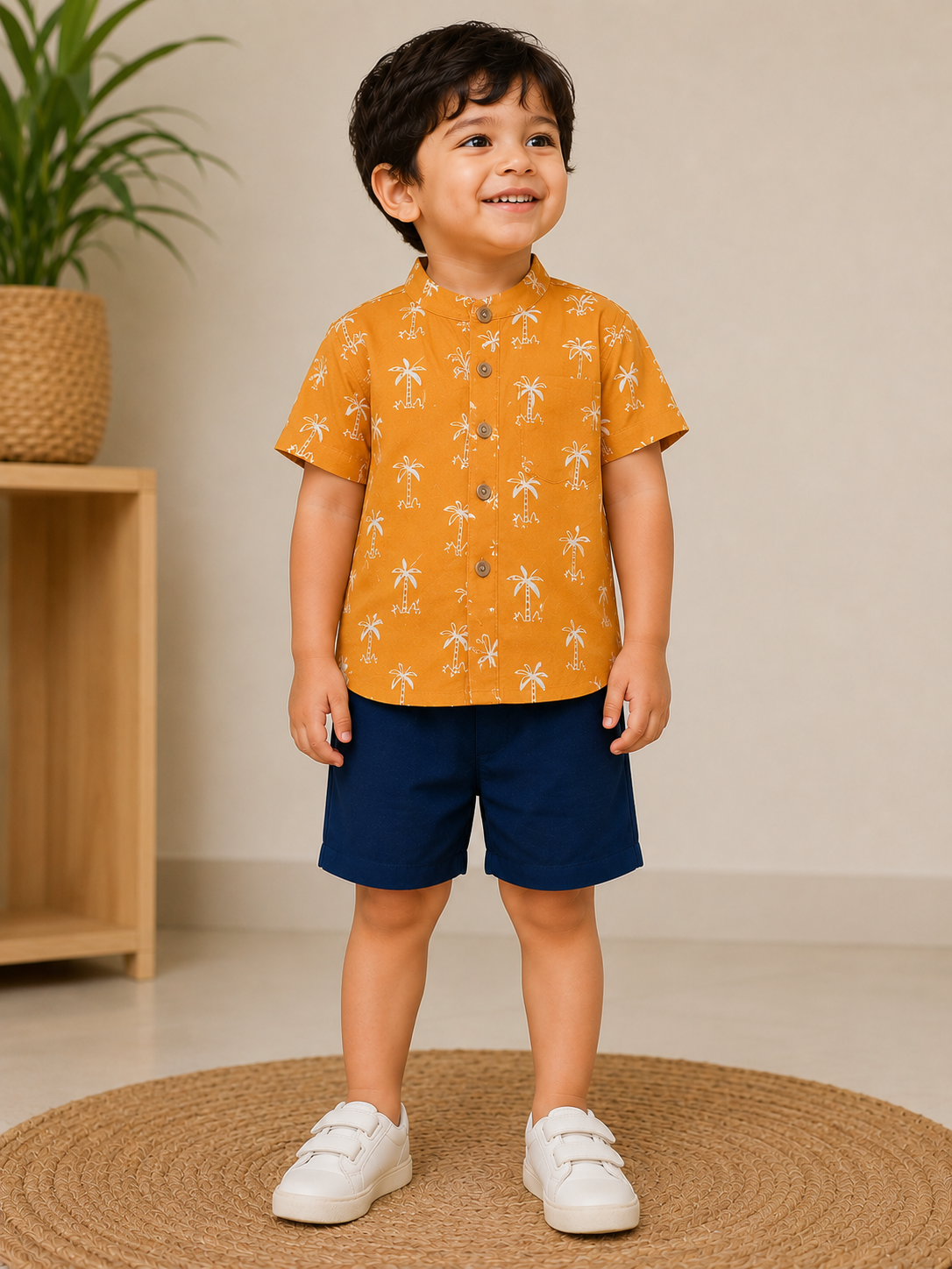 Sunny Palm Premium cotton Co-Ord Set