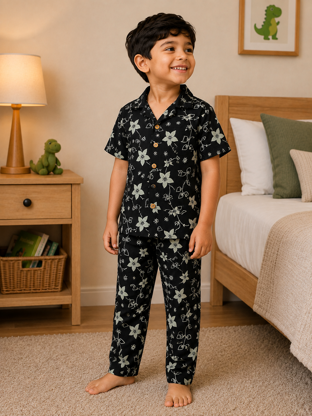 Midnight Bloom Pajama Set