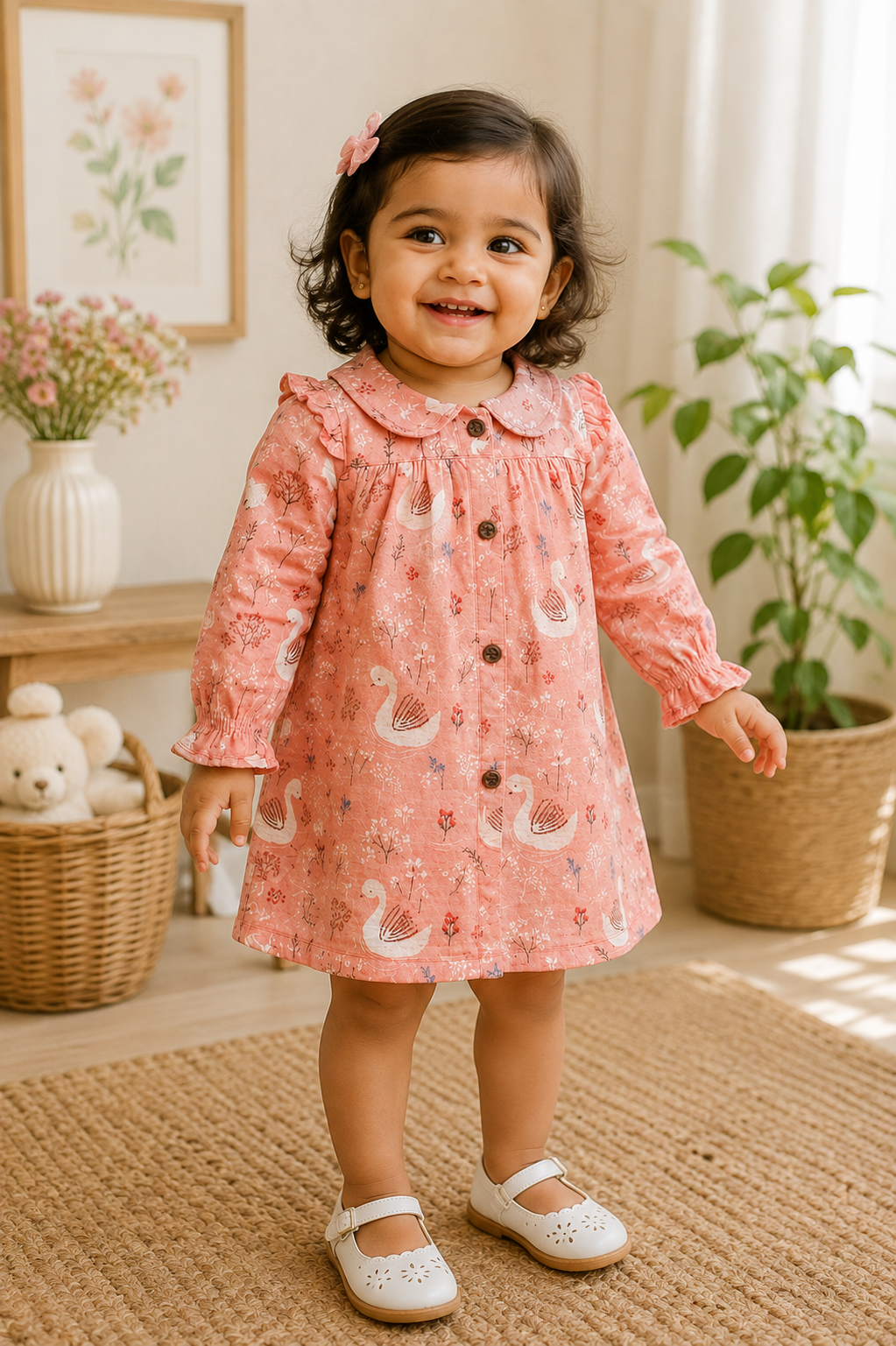 FULL SLEEVES MUSLIN FROCK