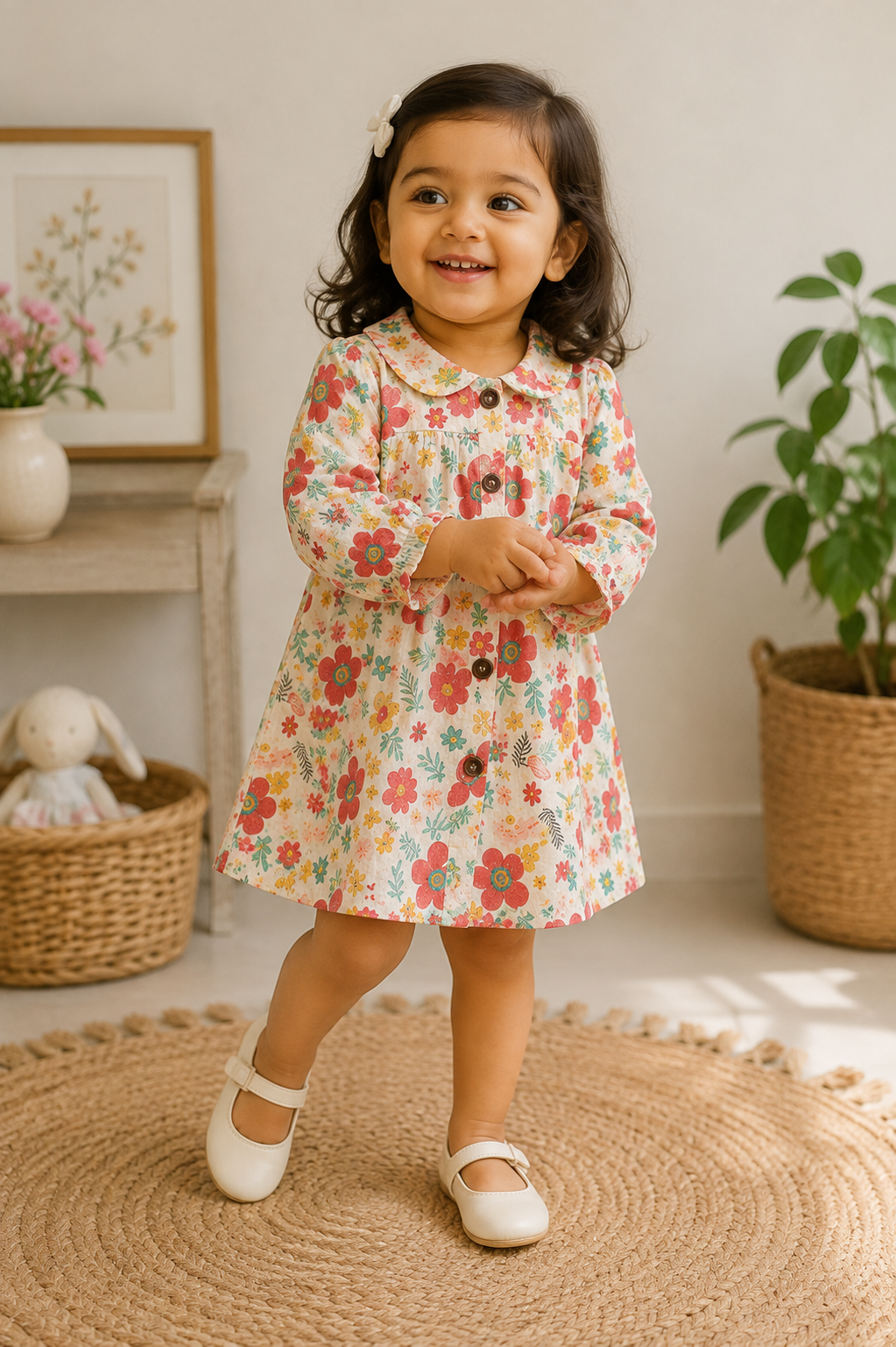 FULL SLEEVES MUSLIN FROCK