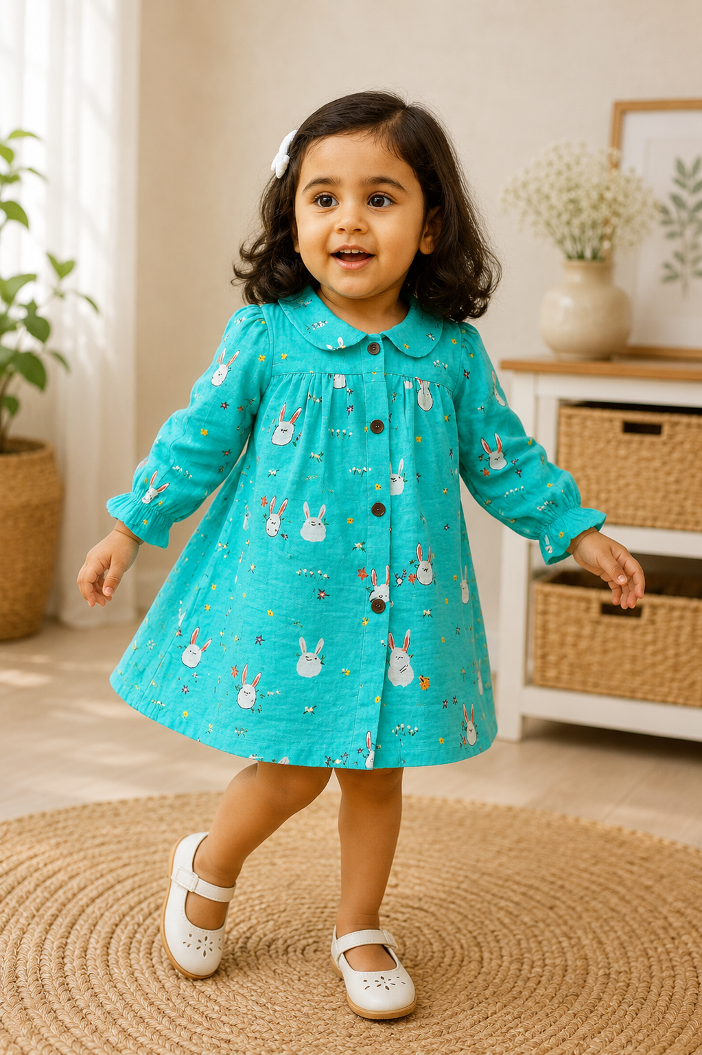 FULL SLEEVES MUSLIN FROCK