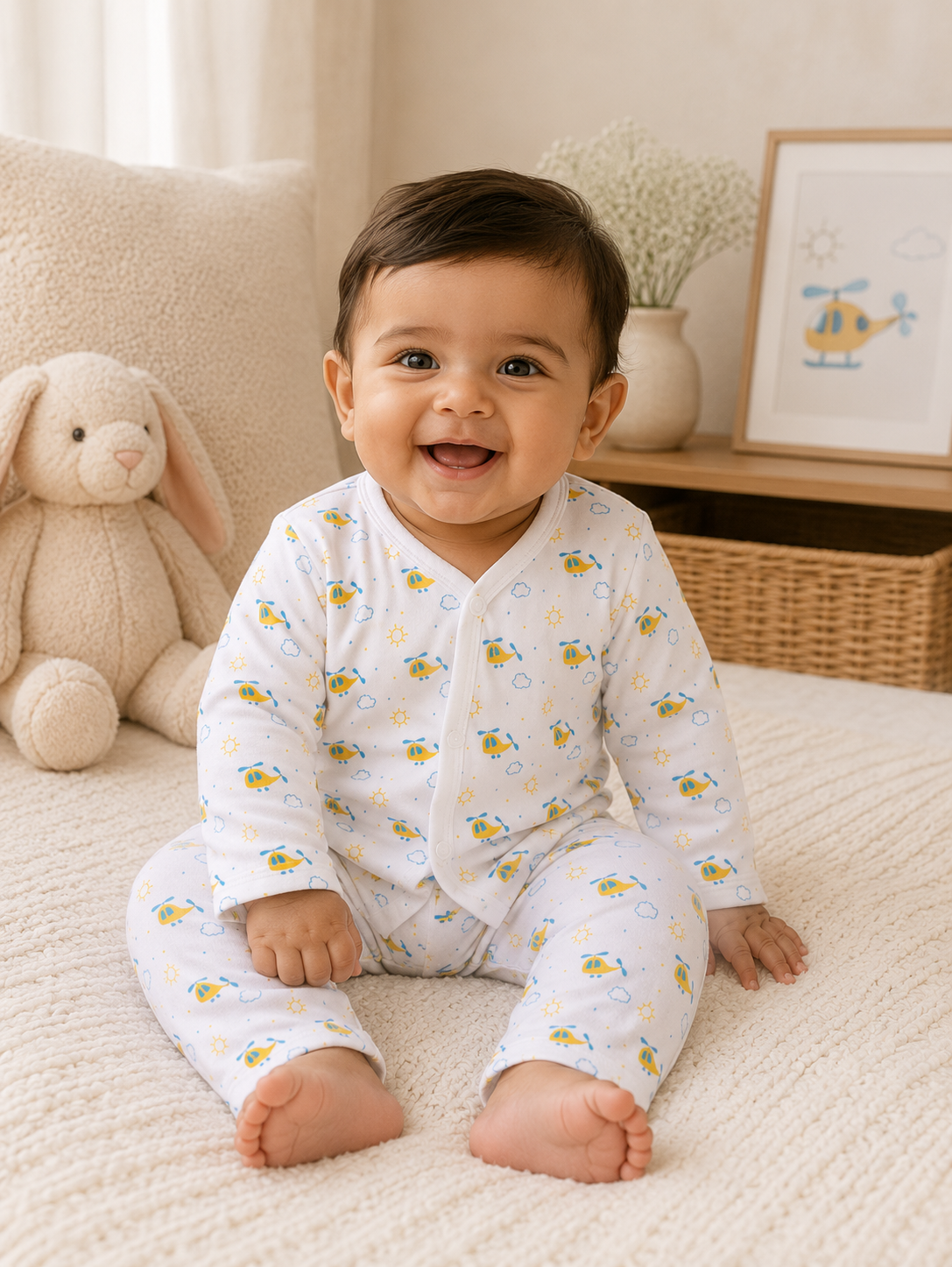 Muslin Pant set - Whirly Bird