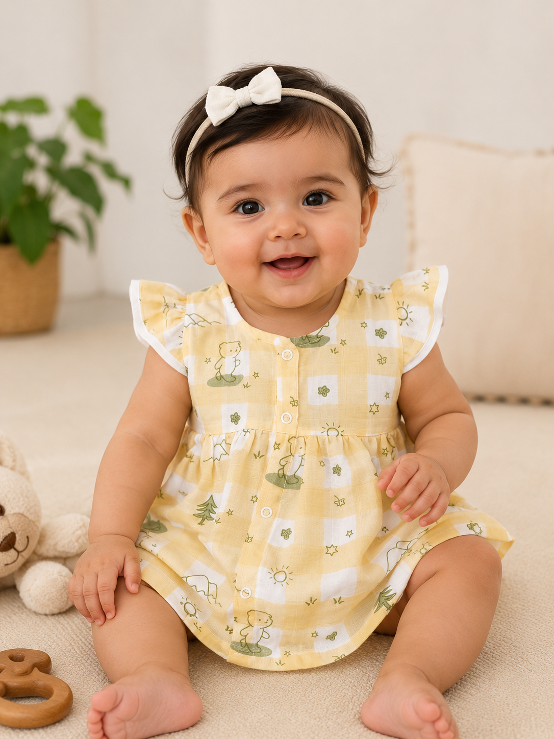 Sunny Meadow Gingham Frock