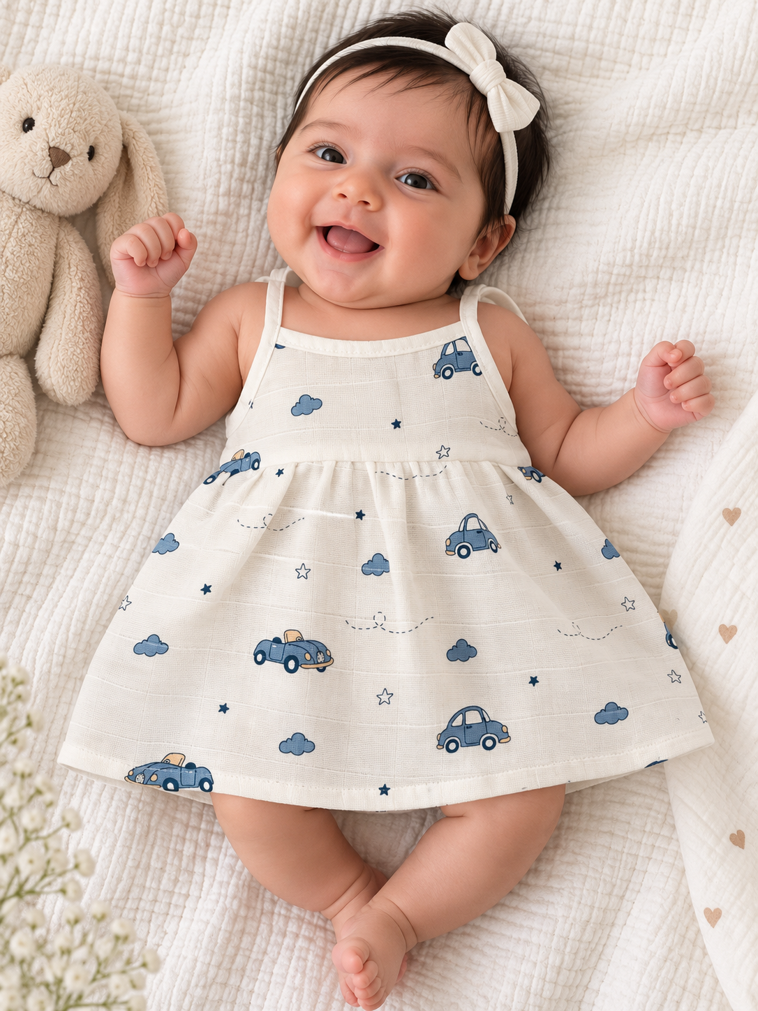 Little Roadster Frock ( SHOULDER KNOT STRAPS )